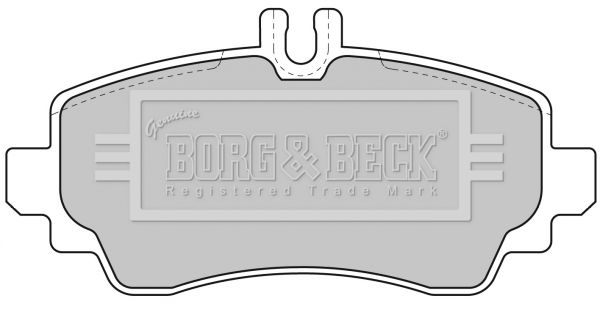 BORG & BECK Комплект тормозных колодок, дисковый тормоз BBP1634